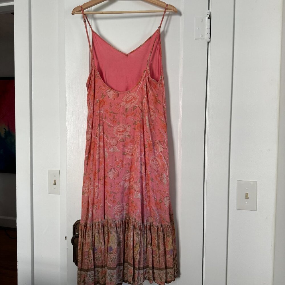 Spell & The Gypsy Seashell Strappy Midi Dress Coral - Size Small - Picture 13 of 16